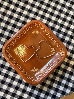 Handmade Silver Heart Earrings